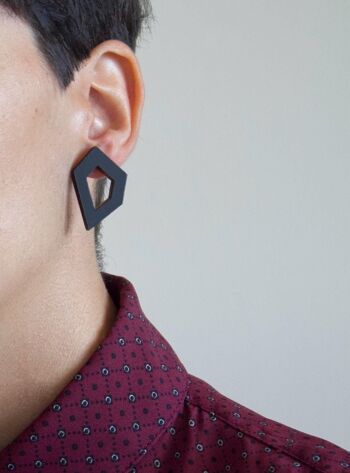 Boucles d'oreilles géométriques | Boucles d'oreilles petites et minimalistes | Boucles d'oreilles Lyuk 1