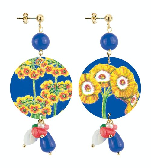 Celebra la primavera con gioielli ispirati ai fiori. Orecchini Donna The Circle Special Piccoli Fiori Gialli. Made in Italy