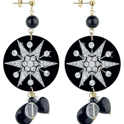 The Circle Special Women's Earrings Classic Star Jewel. Made in Italy