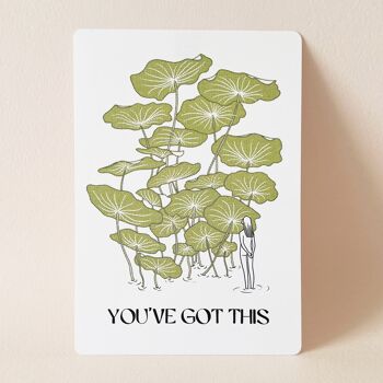 Postcard "You've Got This" - Lime Green 1
