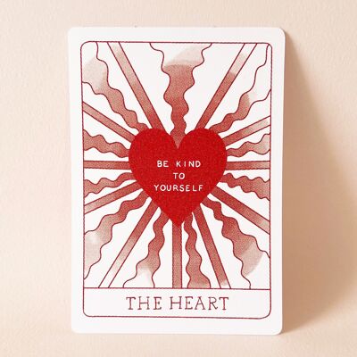 Postkarte "Das Herz" - Rot