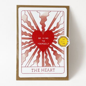 Postcard "The Heart" - Red 3