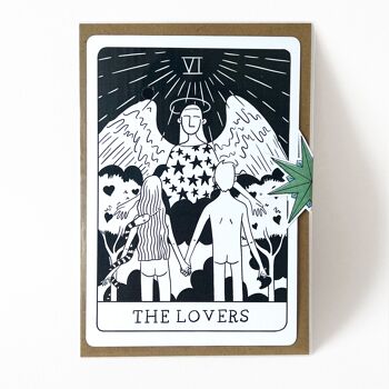 Postcard "The Lovers" - Black & White 3