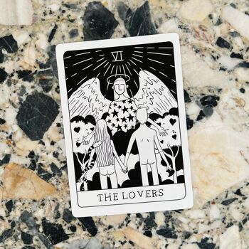 Postcard "The Lovers" - Black & White 4