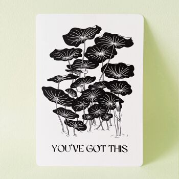 Postcard "You've Got This" - Black & White 1