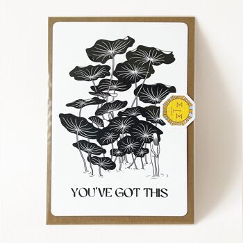 Postcard "You've Got This" - Black & White 3