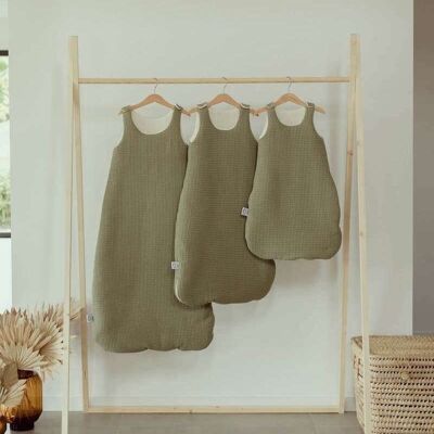 Khaki honeycomb sleeping bag 0-6 months