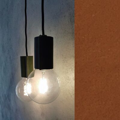 Leather pendant lamp