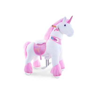 PonyCycle - Giocattolo cavalcabile a forma di unicorno rosa | Peluche cavalcabile | Regali classici U
