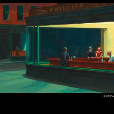 Edward Hopper Poster Nighthawks