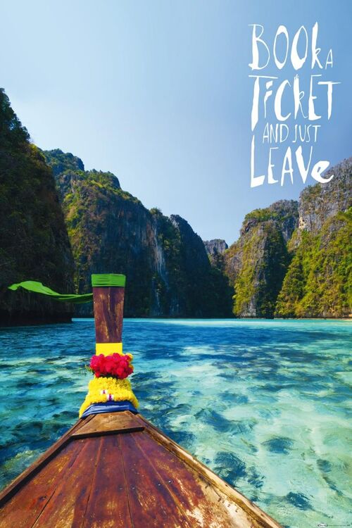 Book A Ticket And Just Leave Poster