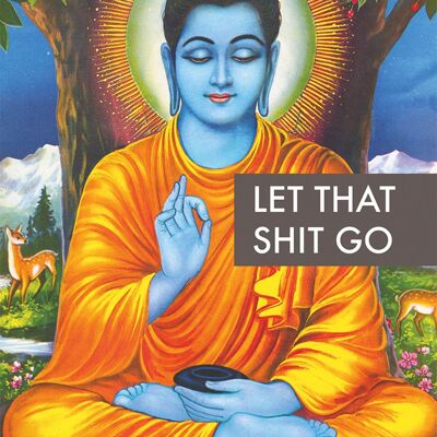 Buddha Poster Let That Shit Go