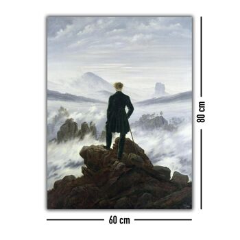 C  D Friedrich art print randonneur au-dessus de la mer de brouillard 4