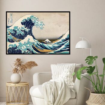 Grande vague au large de Kanagawa Poster Katsushika Hokusai 2