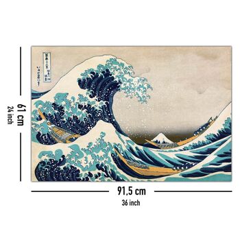 Grande vague au large de Kanagawa Poster Katsushika Hokusai 5