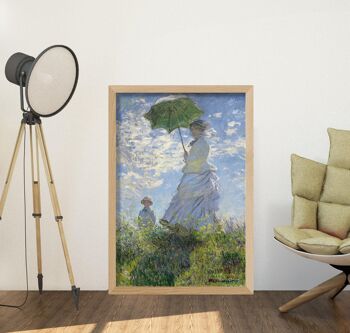 Affiche Femme au parasol Madame Monet et son fils 3