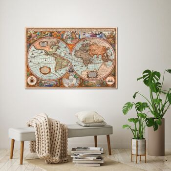 Carte du monde antique historique Poster 3