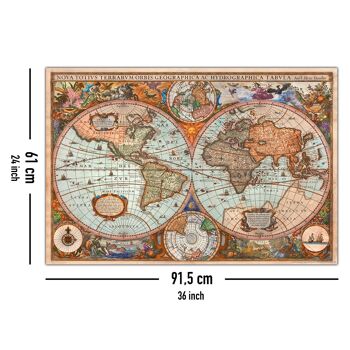 Carte du monde antique historique Poster 5
