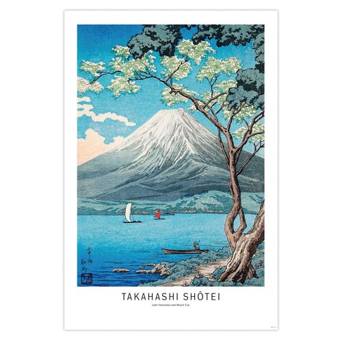 Takahashi Shotei Poster Lake Yamanaka and Mount Fuji