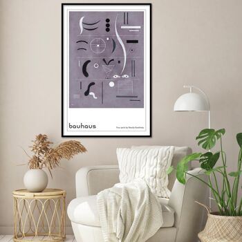 Affiche Bauhaus Quatre Parties Par.. Vassily Kandinsky 2