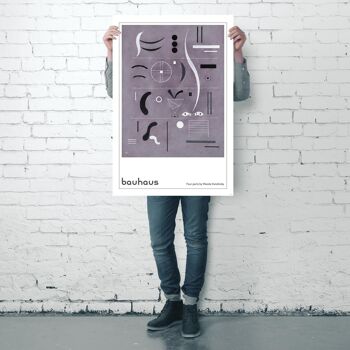 Affiche Bauhaus Quatre Parties Par.. Vassily Kandinsky 4