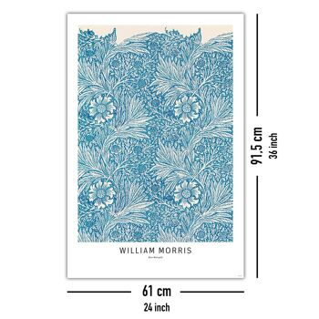 William Morris Affiche Souci bleu 5