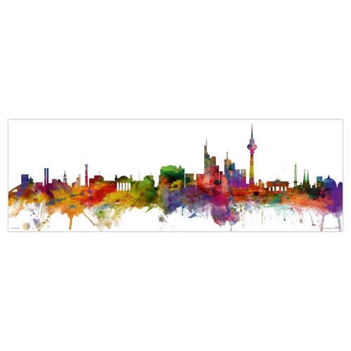 Berlin Skyline Poster Michael Tompsett