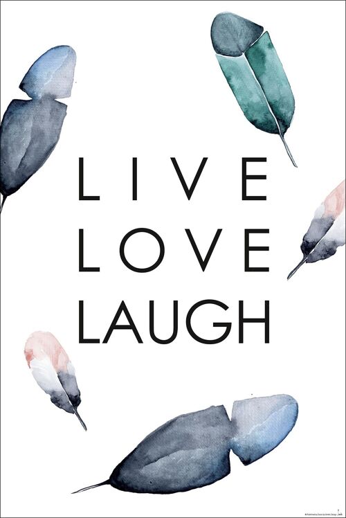 Live Love Laugh Kunstdruck