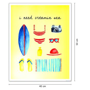 Impression d’art Vitamine Mer 3