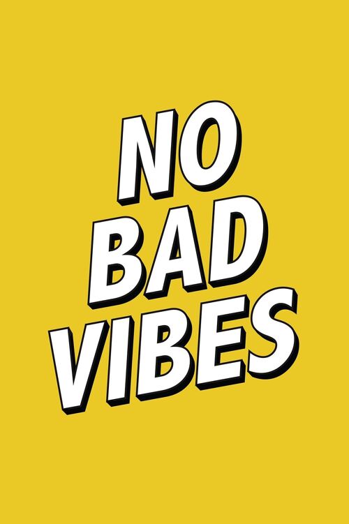 No Bad Vibes Kunstdruck