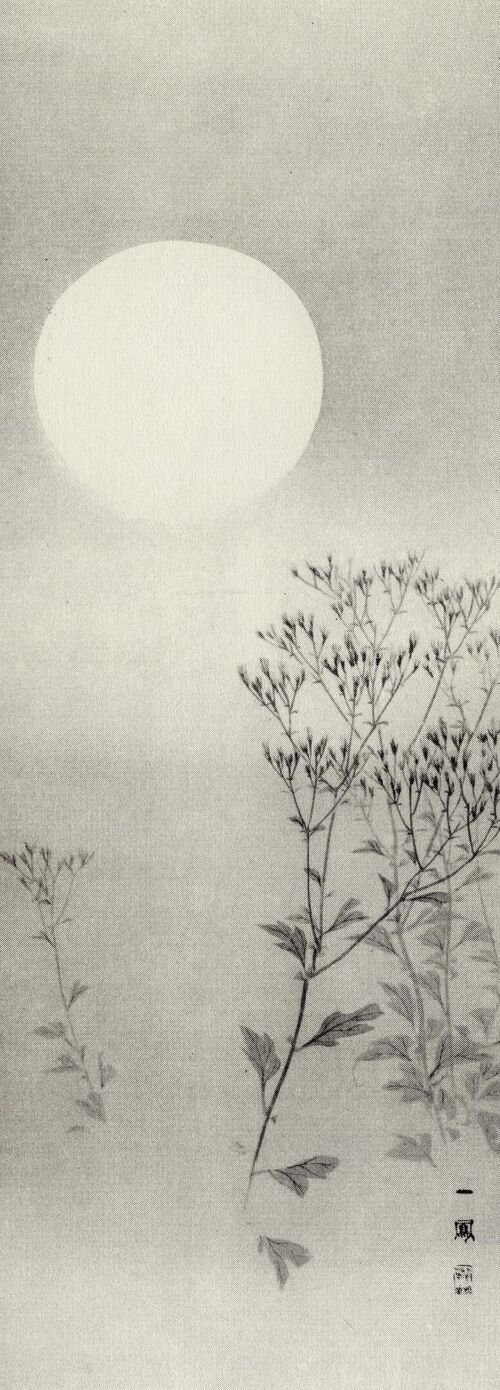 Autumn Grasses Under The Moon Kunstdruck Mori Ippo