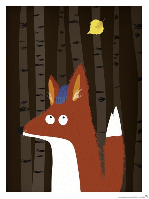 Kinderzimmer Poster Fuchs Wald