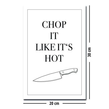 Poster Chop It Like It's Hot Kitchen Song Poster 20 x 30 cm 3