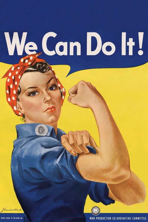 We Can Do It! Kunstdruck Howard Miller 30 x 20 cm