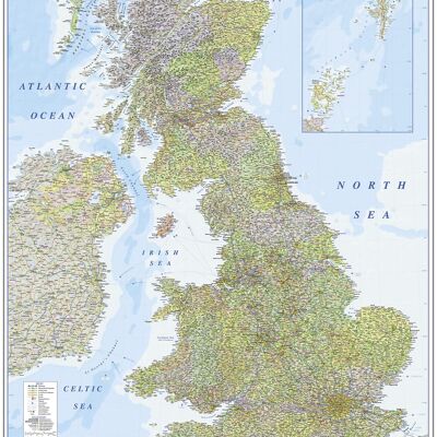 Karte United Kingdom 2020 - MAPS IN MINUTESÙ