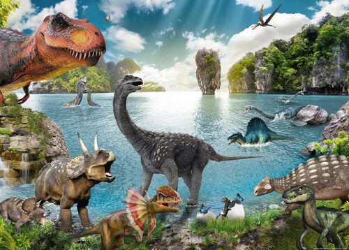 Dinosaurier XXL Poster-Set besteht aus XXL-& Ausmalposter