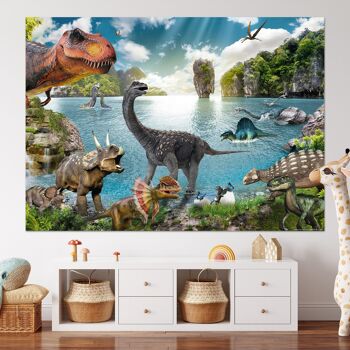 Le set d'affiches Dinosaur XXL se compose de posters XXL et à colorier. 3