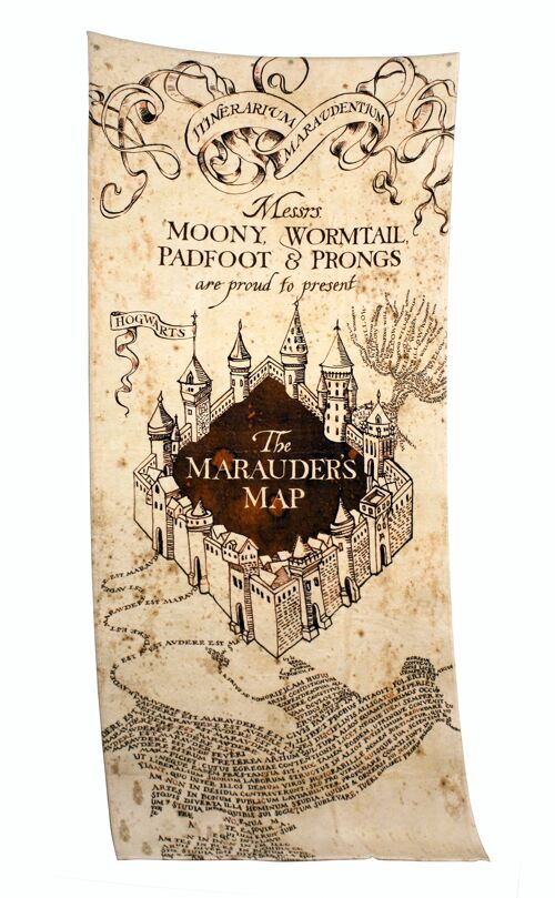 Harry Potter XL Badetuch Marauder's Map Strandtuch