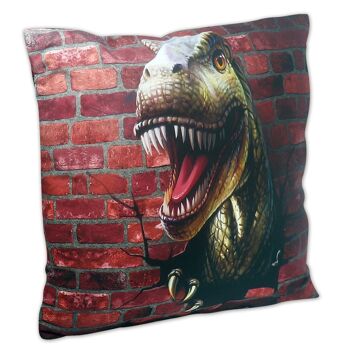 Coussin décoratif dinosaure TREX Coussin réversible Tyrannosaurus Rex 3