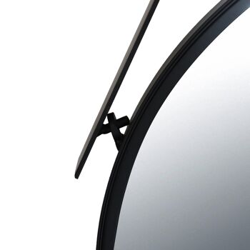 Miroir rond design aluminium 47,2 cm Strap Mirror 4
