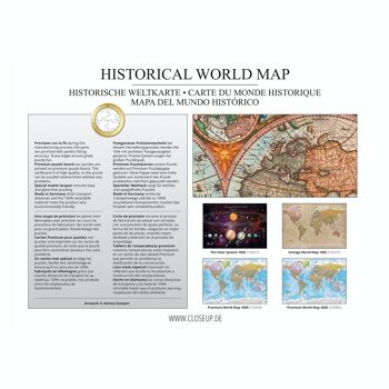 Puzzle carte du monde historique 1000 pièces, Aimee Stewart 3
