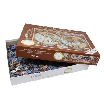 Puzzle carte du monde historique 1000 pièces, Aimee Stewart 4