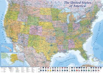 USA Map Puzzle 2000 pièces CARTES EN MINUTES 2