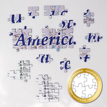 USA Map Puzzle 2000 pièces CARTES EN MINUTES 6