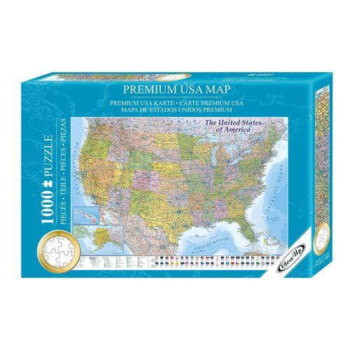 USA Karte Puzzle 1000 Teile MAPS IN MINUTES