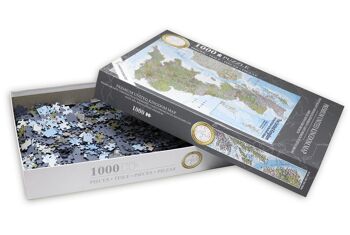 Puzzle Carte du Royaume-Uni 1000 pièces CARTES EN MINUTES, Grande-Bretagne 4