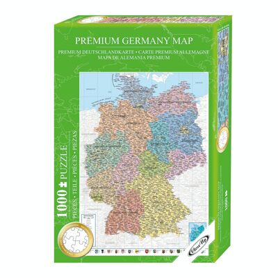 Deutschlandkarte Puzzle 1000 Teile, 48 x 68cm