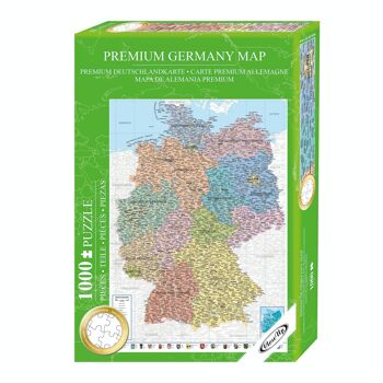 Puzzle carte de l'Allemagne 1000 pièces, 48 x 68cm 1
