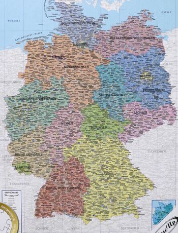 Puzzle carte de l'Allemagne 1000 pièces, 48 x 68cm 2
