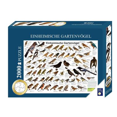 Einheimische Gartenvögel Puzzle 2000 Teile